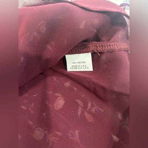 MISA LOS ANGELES - Floral Pull On High Waisted Mini Skirt Purple Size XS - Picture 7 of 7